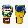 Боксови ръкавици Twins Special FBGVL3-44 Brasil yellow/red/blue