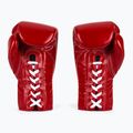 Fairtex Pro Competition Боксови ръкавици със заключен палец Кожа червена 3