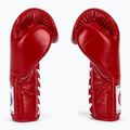 Fairtex Pro Competition Боксови ръкавици със заключен палец Кожа червена 4