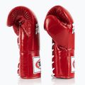 Fairtex Pro Competition Боксови ръкавици със заключен палец Кожа червена 3