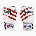 Боксови ръкавици Fairtex Universal "Tight-Fit" Design USA white 2