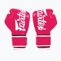 Боксови ръкавици Fairtex Microfiber pink/white