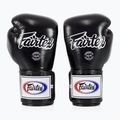 Боксови ръкавици Fairtex Super Sparring - с блокиран палец, черни