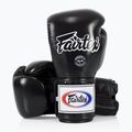 Боксови ръкавици Fairtex Super Sparring - с блокиран палец, черни 4