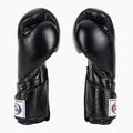 Fairtex Стилни ъглови боксови ръкавици за спаринг - заключен палец черни 4
