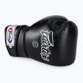 Fairtex Стилни ъглови боксови ръкавици за спаринг - заключен палец черни 5