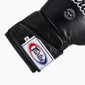 Fairtex Стилни ъглови боксови ръкавици за спаринг - заключен палец черни 6