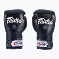 Fairtex Стилни ъглови боксови ръкавици за спаринг - заключен палец, сини 2