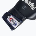 Fairtex Стилни ъглови боксови ръкавици за спаринг - заключен палец, сини 6