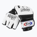 Fairtex Super Sparring граплинг ръкавици бели/черни 4