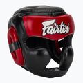 Боксова каска Fairtex Diagonal Vision Sparring - Full Head Coverage black/red