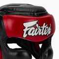 Боксова каска Fairtex Diagonal Vision Sparring - Full Head Coverage black/red 4
