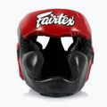 Боксова каска Fairtex Diagonal Vision Sparring - Full Head Coverage black/red 2