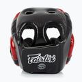 Боксова каска Fairtex Diagonal Vision Sparring - Full Head Coverage black/red 3