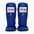 Fairtex In-Step Двойни подплатени протектори за тибия, сини
