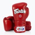 Боксови ръкавици Fairtex Stylish Angular Sparring - Locked Thumb red 4