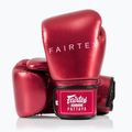 Боксови ръкавици Fairtex Metallic червени 4