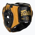 Боксова каска Fairtex Microfiber Headguard gold 3