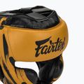 Боксова каска Fairtex Microfiber Headguard gold 4