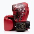 Червени боксови ръкавици Fairtex Golden Jubilee 4