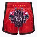 Детски боксови шорти Fairtex BSK2108 "Silent Warrior", червени