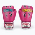 Мъжки боксови ръкавици YOKKAO Stadium fuchsia 2
