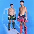 Мъжки тренировъчни шорти YOKKAO Original Muay Thai magenta 9