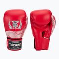 Боксови ръкавици Top King Muay Thai Power Snake red/ silver