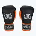 Боксови ръкавици Top King Reborn Semi Leather black/orange 2