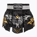 Шорти за тренировка Top King Thai Boxing black/white/gold