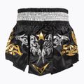 Шорти за тренировка Top King Thai Boxing black/white/gold 2