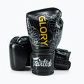 Боксови ръкавици Fairtex Glory Kickboxing Competition Training Boxing black/silver 4