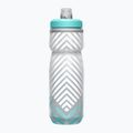 Бутилка за велосипед CamelBak Podium Chill 620ml grey/ teal stripe 2