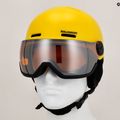 Детска ски каска Salomon Orka Visor S2 вибриращо жълто 12