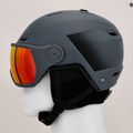 Ски каска Salomon Pioneer LT Visor S2 абанос/червено 11