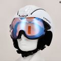 Ски каска CASCO SP-2 Photomatic Visor структуриран бял гланц 9