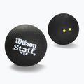 Wilson Staff Ball Double Yellow Dot топки за скуош 3 бр. черни.