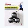 Wilson Staff Ball Double Yellow Dot топки за скуош 3 бр. черни. 2