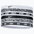 Ленти за глава Nike с печат 6 бр. бели N0002545-176