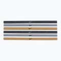Nike Swoosh Sport Метални ленти за глава 6 бр. сиво-златисто N1002008-097 2