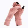 Дамски ръкавици за бягане Nike Fleece RG red stardust/red stardust/silver
