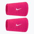 Хавлиени накитници Nike Swoosh Classic Doublewide Wristbands 2 бр. vivid pink/white