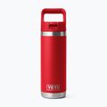 Термо бутилка YETI Rambler C Straw 532 ml rescue red