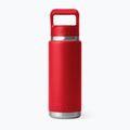 Термо бутилка YETI Rambler Straw 769 ml rescue red 2