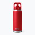 Термо бутилка YETI Rambler Straw 769 ml rescue red 3