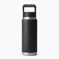 Термо бутилка YETI Rambler Straw 769 ml black 2