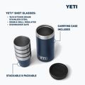 Туристически чаши YETI Shot 48 ml 4 pcs. navy 10