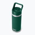 Термо бутилка YETI Rambler C Straw 532 ml black forest green 4