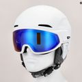 Ски каска Alpina Alto Q-Lite white matt/blue revo 11