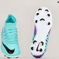 Детски футболни обувки Nike Jr Mercurial Superfly 9 Club FG/MG hyper turquoise/black/ white/fuchsia dream 8
